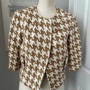 Michael Kors houndstooth crop jacket